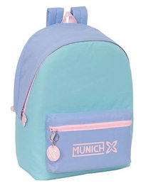 Safta Mellow - Sac à dos double avec port USB pour ordinateur portable 15,6 pouces, 31x44x18 cm, Munich