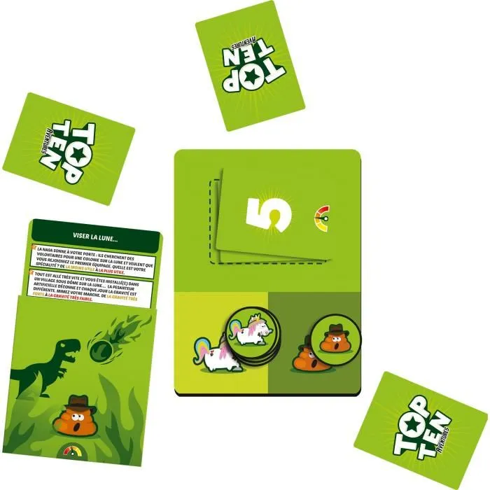 Asmodee Top Ten Aventures - Jeu de cartes coopératif d'ambiance en langue française, pour soirées entre amis, à partir de 16 ans Asmodee Top Ten Aventures - Jeu de cartes coopératif d'ambiance en langue française, pour soirées entre amis, à partir de 16 ans