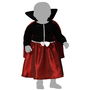 Déguisement de Vampiresse pour Bébé Fille 24 Mois - Costume Dracula Rouge Vin et Noir avec Cape - Halloween