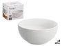 Vessia Set 4 Bols 600 ml en Porcelaine Blanc - 18x16x16 cm (Set de 8)