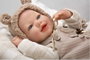 Muñecas Arias Poupée Reborn Ruben avec coussin, corps souple 45 cm