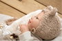 Muñecas Arias Poupée Reborn Ruben avec coussin, corps souple 45 cm