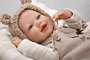Muñecas Arias - Poupée Reborn Ruben avec coussin, corps souple 45 cm, adapté 36 mois et plus