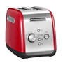Kitchenaid 5KMT221 EER Tostador Retro pour 2 Tranches, Taille Extra-Large, 7 Niveaux de Brunissement, Chaleur Maintenue 3 Min, Rouge