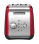 Kitchenaid 5KMT221 EER Tostador Retro pour 2 Tranches, Taille Extra-Large, 7 Niveaux de Brunissement, Chaleur Maintenue 3 Min, Rouge