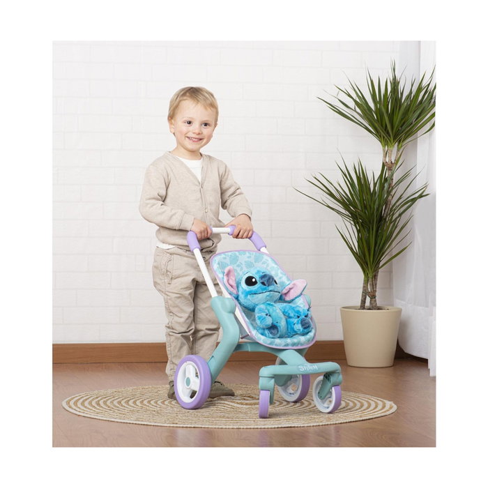 Smoby Stitch Poussette avec Peluche de 25 cm