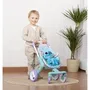 Smoby Poussette avec Peluche Stitch - Jouet de Promenade pour Enfant dès 18 Mois - Modèle à 4 Roues Orientables et Poignée Ergonomique - 53 cm (Fabrication Espagnole)