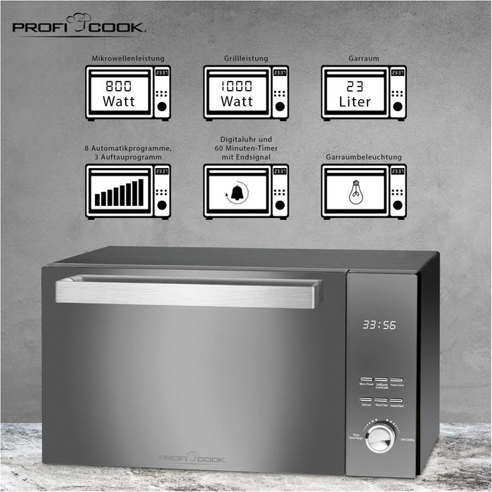 Proficook PC-MWG 1204 Black Proficook PC-MWG 1204 Black