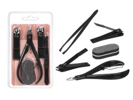 BERILO Set de manucure et pédicure 5 pièces noir
