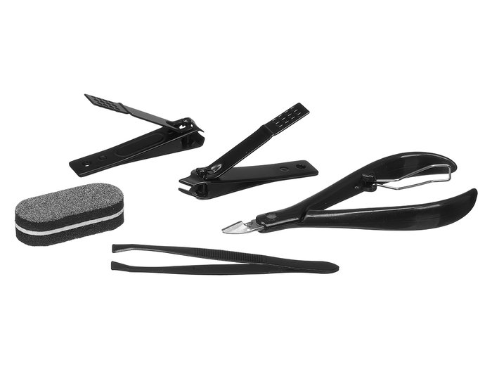 BERILO Set de manucure et pédicure 5 pièces noir