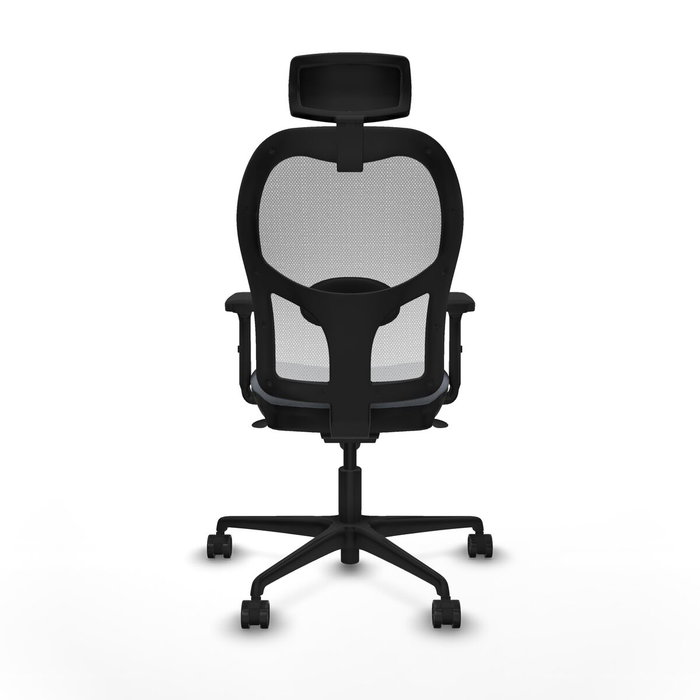 Piqueras y Crespo Chaise de Bureau avec Appui-tête 2D036N2 Gris
