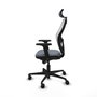 Piqueras y Crespo Chaise de Bureau avec Appui-tête 2D036N2 Gris