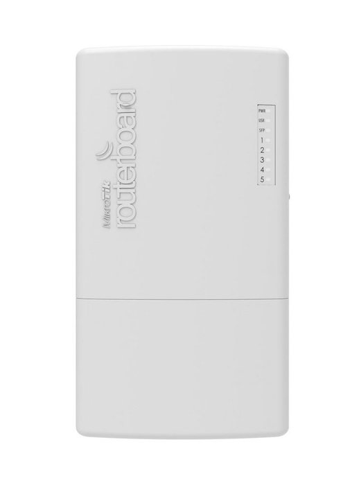 MikroTik PowerBox Pro Routeur extérieur 5 ports Gigabit RJ-45, 1 port SFP, PoE, CPU 800 MHz, 128 Mo RAM, 16 Mo flash