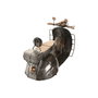Home ESPRIT Figurine Décorative Moto Vintage Doré Argenté