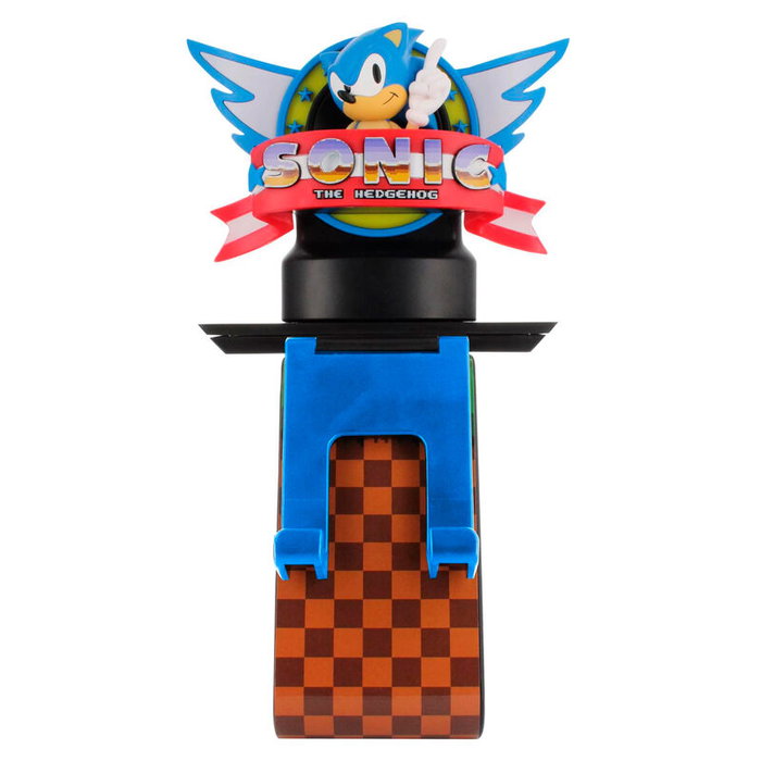 EXQUISITE GAMING Cable Guy Ikon Classic Sonic - Support de chargement LED avec 2 ports USB, Powerstand SP2, rotatif REST, 20 cm, câble USB-C fourni