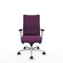 Piqueras Y Crespo Chaise de bureau Albacete confidente, mécanisme Synchro, Morado