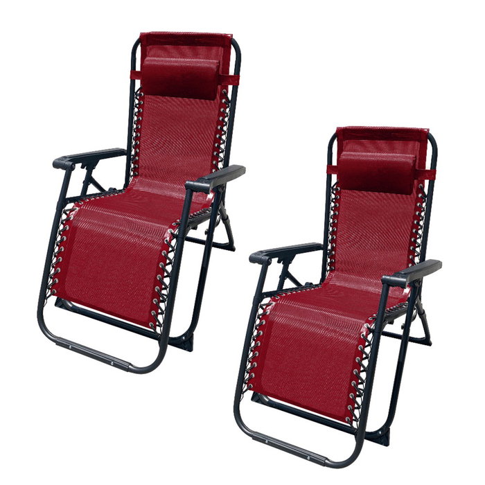 Marbueno SUMMER 10010X2 Lot de 2 Transats Pliables Acier Coussin Jardin Piscine 90x66x108 cm Marbueno SUMMER 10010X2 Lot de 2 Transats Pliables Acier Coussin Jardin Piscine 90x66x108 cm