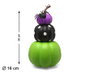 BigBuy Carnival Citrouilles Décoratives Multicolores avec Araignée 30 x 16 cm