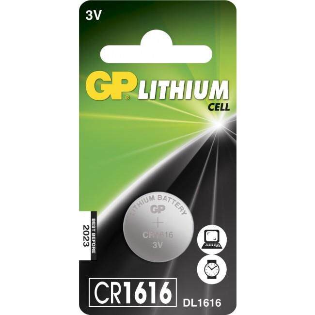 GP Batterie Bouton Lithium CR1616 - Pile Bouton 3V pour Calculatrices, Jouets et Électronique - Lot de 1 GP Batterie Bouton Lithium CR1616 - Pile Bouton 3V pour Calculatrices, Jouets et Électronique - Lot de 1
