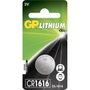 GP Batterie Bouton Lithium CR1616 - Pile Bouton 3V pour Calculatrices, Jouets et Électronique - Lot de 1
