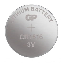 GP Pile bouton au lithium CR1616, pack de 1
