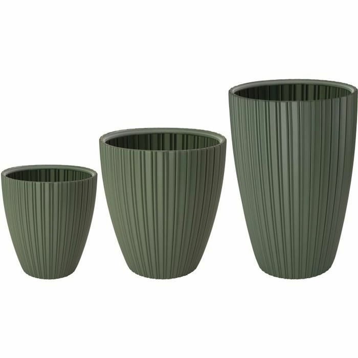 Garden ID Pot de fleurs Fancy Vert tilleul 40 x 58 cm