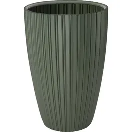 Garden ID Fancy - Pot de fleurs éco-responsable en plastique recyclé 80% - Résistant gel, chocs et UV - Dimensions 40 x 58 cm - Vert tilleul