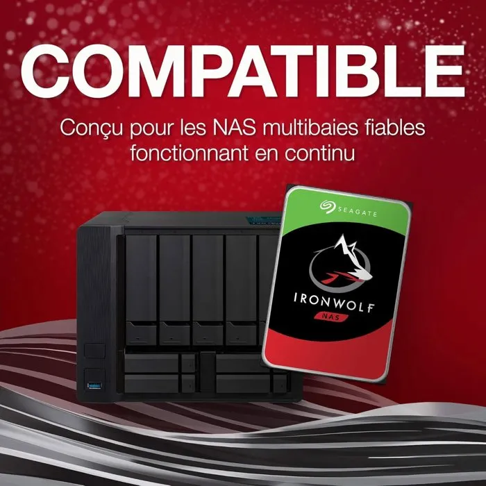 Seagate IronWolf ST4000VNA06 Disque dur interne 4 To 3,5 pouces 5200 tr/min CMR NAS Seagate IronWolf ST4000VNA06 Disque dur interne 4 To 3,5 pouces 5200 tr/min CMR NAS