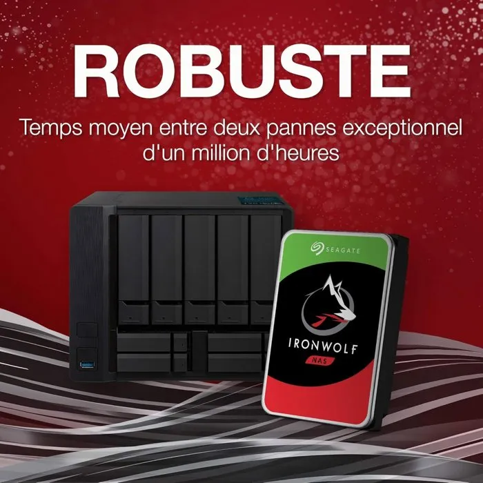 Seagate IronWolf ST4000VNA06 Disque dur interne 4 To 3,5 pouces 5200 tr/min CMR NAS Seagate IronWolf ST4000VNA06 Disque dur interne 4 To 3,5 pouces 5200 tr/min CMR NAS
