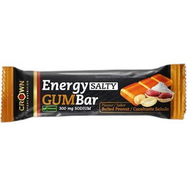 CROWN SPORT NUTRITION ENERGY GUM BAR CACAHUETE SALADO