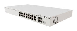MikroTik CRS320-8P-8B-4S+RM - Commutateur réseau PoE++ 17 ports Gigabit Ethernet (8x PoE++ 802.3bt), 4 ports SFP+ 10G, alimentation 600W incluse