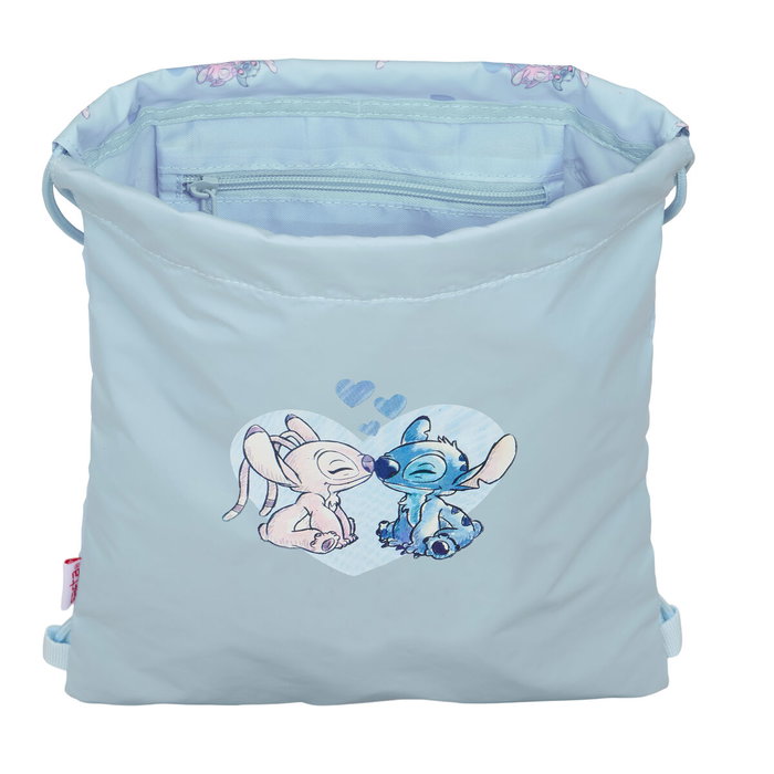 Sac à dos serré par des ficelles Lilo & Stitch Bleu 26 x 34 x 1 cm