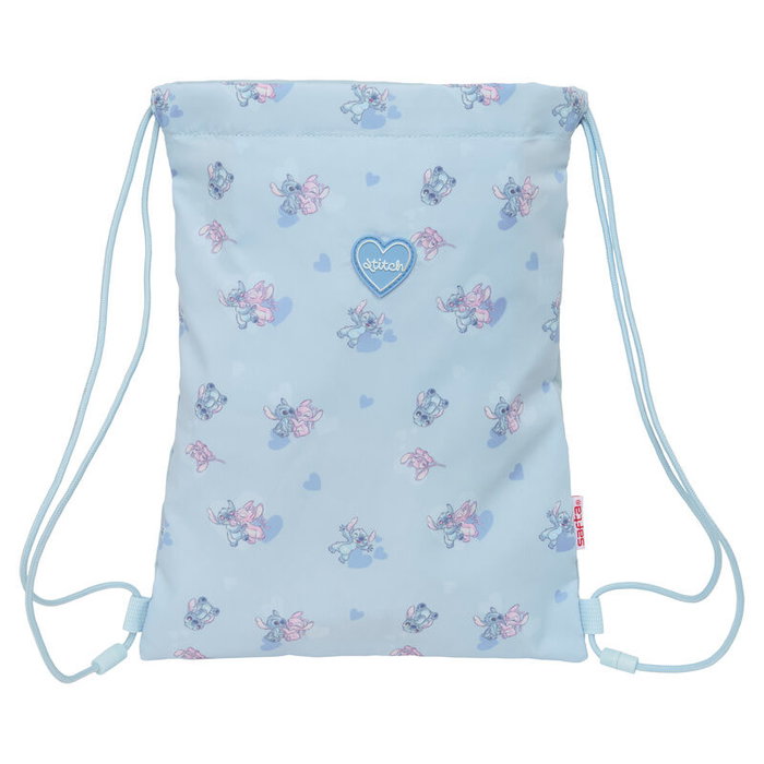 Sac à dos serré par des ficelles Lilo & Stitch Bleu 26 x 34 x 1 cm