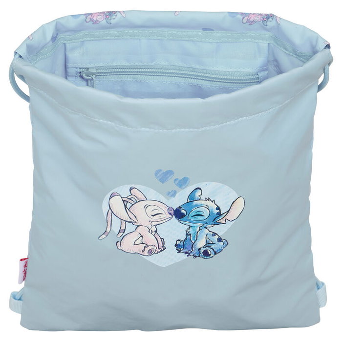 Sac à dos serré par des ficelles Lilo & Stitch Bleu 26 x 34 x 1 cm
