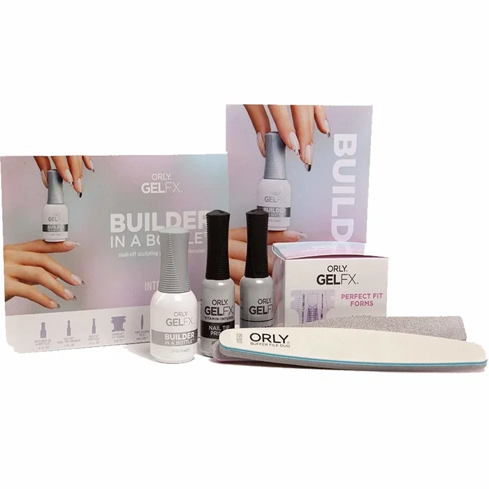 Orly Gelfx Builder In A Bottle Kit - Ensemble de vernis à ongles semi-permanent 8 pcs