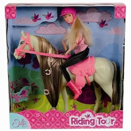 Simba Poupée Steffi Love Équitation 29 cm, Rose, Jouet pour Filles Dès 3 Ans