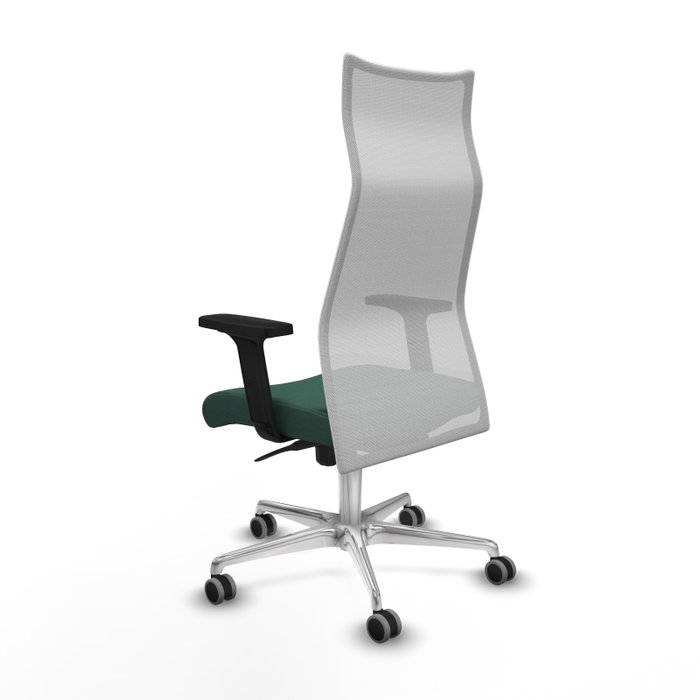 Piqueras y Crespo Chaise de Bureau Albacete avec mécanisme Synchro, Verde bouteille et Blanc Piqueras y Crespo Chaise de Bureau Albacete avec mécanisme Synchro, Verde bouteille et Blanc