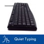 Ewent EW3001 Clavier USB Silencieux QWERTY ES avec Pavé Numérique