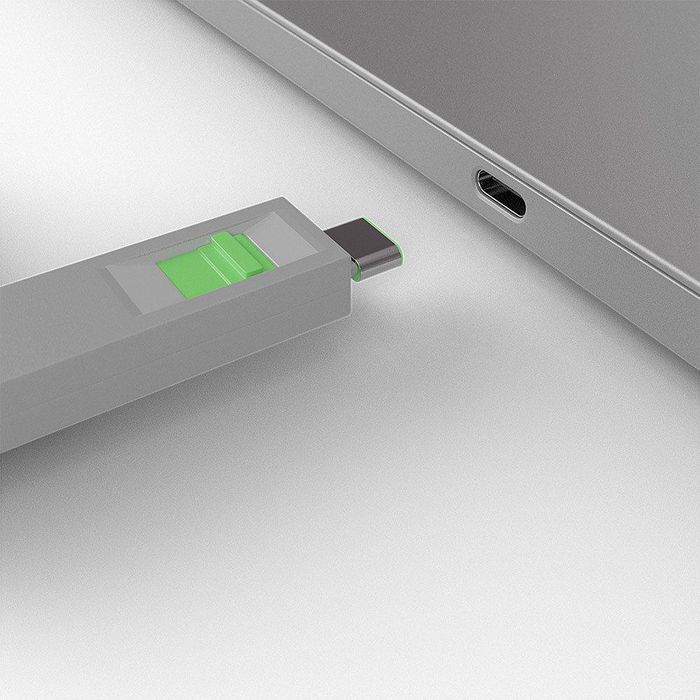 Lindy Bloqueur de port USB C, 4 pièces + clé, Vert - Protection physique des ports