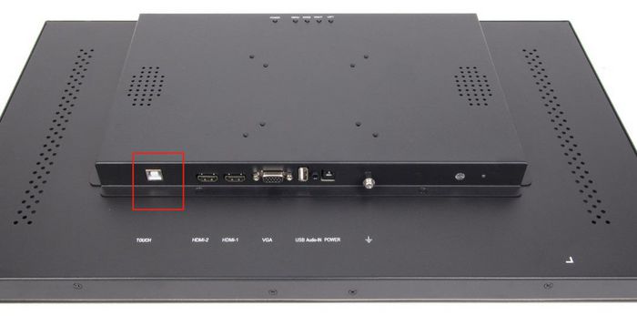 Ernitec Moniteur tactile surveillance industriel 24" Full HD 1080p 24/7 antistatique antivandalisme étanche IP67 inclut câble HDMI