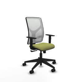 PIQUERAS Y CRESPO Chaise Motilla Synchro Vert olive et Blanc