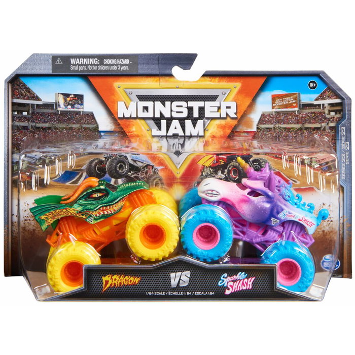 Spin Master Pack de 2 véhicules die-cast Monster Jam 1:64 Spin Master Pack de 2 véhicules die-cast Monster Jam 1:64