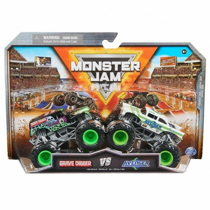 Spin Master Pack de 2 véhicules die-cast Monster Jam 1:64 Spin Master Pack de 2 véhicules die-cast Monster Jam 1:64