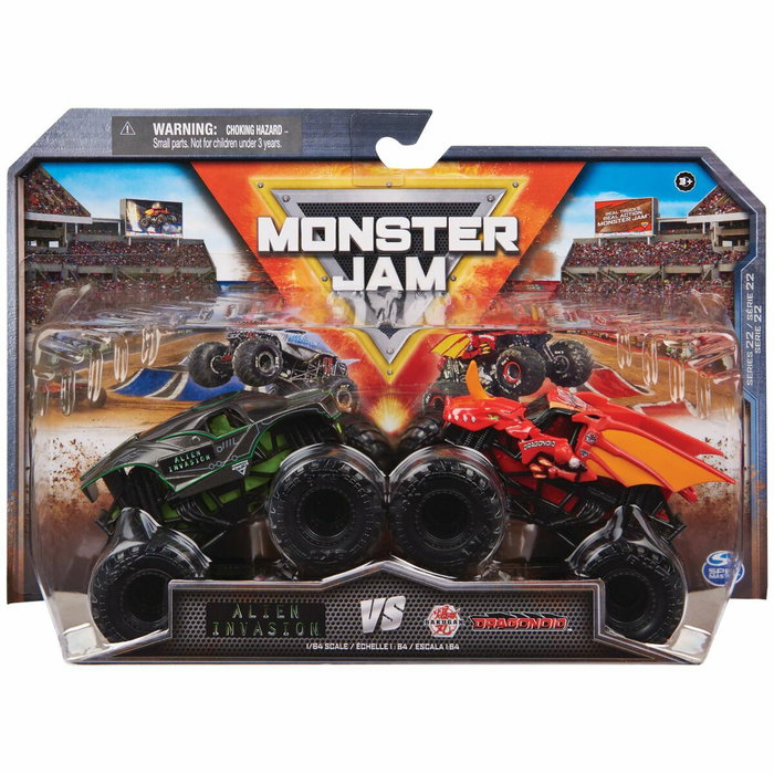 Spin Master Pack de 2 véhicules die-cast Monster Jam 1:64 Spin Master Pack de 2 véhicules die-cast Monster Jam 1:64