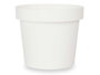 IBERGARDEN Maceta en Plastique Blanche 14cm Diamètre