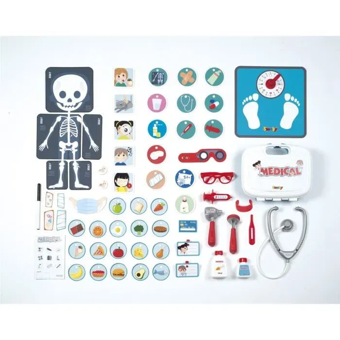 Smoby - Cabinet médical - Jouet éducatif pour enfants - Jeu de rôle docteur avec radiologie et anatomie