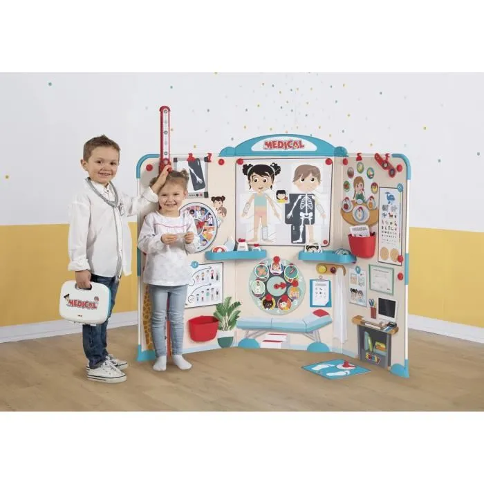 Smoby - Cabinet médical - Jouet éducatif pour enfants - Jeu de rôle docteur avec radiologie et anatomie