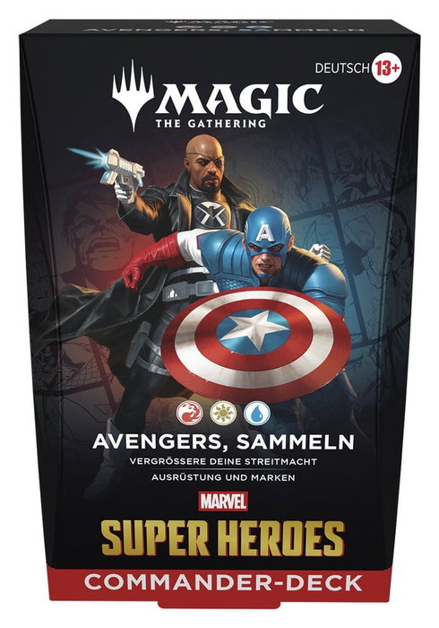 Wizards of the Coast Magic the Gathering Marvel Super Heroes Commander Decks Carton (4)