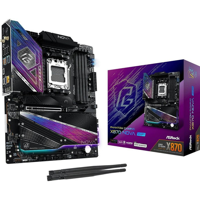 Carte Mère ASRock X870 NOVA WiFi AMD AM5 AMD X870