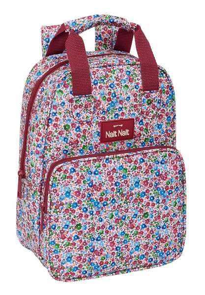 Safta Sac à dos enfant Nait Nait Flores Coimbra Bordeaux, 20 x 28 x 8 cm, à partir de 3 ans